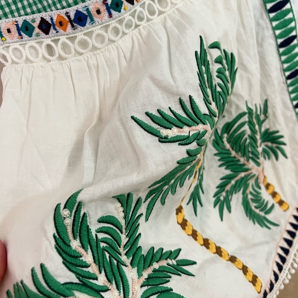 Farm Rio Embroidered Palm Tree Dress - Picture 5 of 11